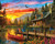 Springboks 1000 Piece Jigsaw Puzzle Cabin Evening Sunset