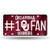 NCAA Oklahoma Sooners #1 Fan Metal License Plate Tag