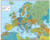 Swiftmaps Europe Wall Map GeoPolitical Edition 24x30 Laminated