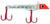 Gotcha Lure Clear Redhead Silver Prism Red Hooks