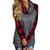 Rambling New Womens Long Sleeve Cowl Neck Tunic Tops Casual Plaid Sweatshirts Pullover Red