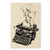 STAMPENDOUS Wood Handle Rubber Stamp, Typewriter Note Image