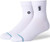 Stance Mens Quarter Sock LOGOMAN ST QTR White Large