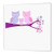 3dRose Cute Owl Family with Baby Girl Purple and Pink Iron on Heat Transfer for White Material 8 by 8