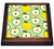3dRose Green and Golden Half Apple Print Trivet with Ceramic Tile 8 x 8 Brown