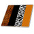3dRose ct354421 Orange Black and White Animal Print  Leopard and Zebra  Ceramic Tile 4