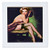 3dRose qs2041544 Print of Elvgren Pinup Nothing Like Fur Painting Quilt Square 12 x 12