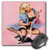 Print of Elvgren Pinup Playing With Kitten  Mouse Pad 8 by 8 inches mp2040801