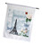 3dRose Eiffel Tower with Roses  Butterflies Vintage  Garden Flag 12 by 18
