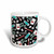 3dRose Cute Dentist Dental Hygienist Print Black Two Tone Mug 11 oz
