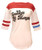 Bioworld Suicide Squad Harley Quinn Daddys Lil Monster Raglan TShirt Medium White