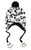 Nightmare Before Christmas Jack Skellington Allover Print Laplander Beanie White