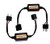 H4 EMC Warning Error Free Decoder Canceller Capacitor Anti-flicker Resistor harness for Hi/Lo Beam LED Headlight