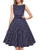 IHOT Vintage Tea Dress 1950s Floral Spring Garden Retro Swing Prom Party Cocktail Party Dress for Women IHOT Vintage Tea Dress 1950s Floral Spring Garden Retro Swing Prom Party Cocktail Party Dress for Women