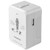 Travel Adapter Worldwide All in One Universal Travel Plug Adapter AC Power Plug International Wall Charger with USB Charging Ports for USA EU UK AUS Cell Phone Laptop White