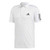 adidas Mens Club 3Stripes Tennis Polo Shirt WhiteBlack Medium