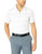 adidas Golf Ultimate Engineered Stripe Polo Crystal WhiteGrey Two Large