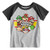 Jumping Beans Toddler Boys 2T5T Super Mario Bros Raglan Graphic Tee 3T Heather Gray