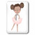 3dRose LSP2548651 Cute African American Ballerina Little Girl Illustration Single Toggle Switch