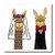 3dRose Funny Cute Llama Bride and Groom Wedding Art Iron On Heat Transfer 10