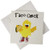 3dRose Greeting Card Funny Cute Taco Chick Cartoon with Chicken Eating Taco 6 x 6 gc2638085