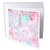 3dRose Paris Eiffel Tower Vintage Pink and Blue Pattern Greeting Card gc2630455