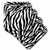 3dRose CST257314 Black and White Zebra PrintCeramic Tile Coasters Set of 8