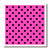3dRose LLC Hot Pink and Black Polka Dot Print 10 by 10Inch Iron on Heat Transfer for White Material