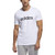 adidas Mens Linear Graphic Tee White Large