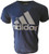 adidas Mens Badge of Sport Graphic Tee Large NavyWhite Striped Logo