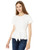 BB Dakota Juniors Instagram Famous Cotton Jersey tie Front tShirt Optic White Medium