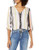 Jack by BB Dakota Juniors Paint The Town Printed CDC Button Front top Ivory Medium