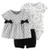 Carters 3Piece Unicorn Little Short Set 9 Months BlackGray