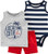Carters Baby Boys 3Piece Palm Trees Little Short Set Navy nb