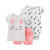 Carters 3Piece Bunny Little Short Set 6 Months Pink and Gray