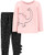 Carters 2Piece Dinosaur Tee  Legging Set 9 Months Pink and Black