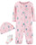 Carters 3Piece Penguin Babysoft TakeMeHome Set 6 Months Pink