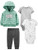 Simple Joys by Carters Baby 4Piece Neutral Jacket Bodysuit and Pant Set Mint Elephant 36 Months