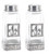 Ganz Fleur-de-lis Salt and Pepper Shakers Set ,Silver ,Large