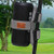 FAGERS Portable Speaker Mount for Golf Cart Railing Adjustable Speaker Mount Holder Strap Fits Most Bluetooth Wireless Speakers Attachment Accessory Bar Rail Deep Grey