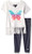 Limited Too Baby Girls 2 Piece Knit Top and Legging Fashion Set Pants Butterfly Multi Color 18M