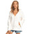 Roxy Juniors Sun Beats Down Poncho Hoodie Snow White M