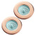 COOK with COLOR Set of 2 Sink Strainers Flexible Silicone Kitchen Sink Drainers Traps Food Debris and Prevents Clogs Large Wide 45 Diameter Rim  Mint Green and Copper