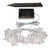 Solar Powered String Lights- Silver Stars (20 lights)