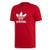 adidas Originals Mens Trefoil Tee ScarletWhite Large