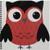3dRose db610281 Cute Ruby Red Diamond Patterned Owl Drawing Book 8 by 8Inch
