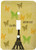 3dRose lsp790841Belle Amour Paris Eiffel Tower Vintage Butterflies Single Toggle Switch