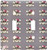 3dRose lsp63562 Cute Skull  Crossbones Girl Print Double Toggle Switch Multicolor