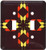 3dRose lsp73752Indian Print Double Toggle Switch Multicolor
