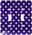 3dRose lsp246842 Dark Purple and White Polka Dot Print Double Toggle Switch